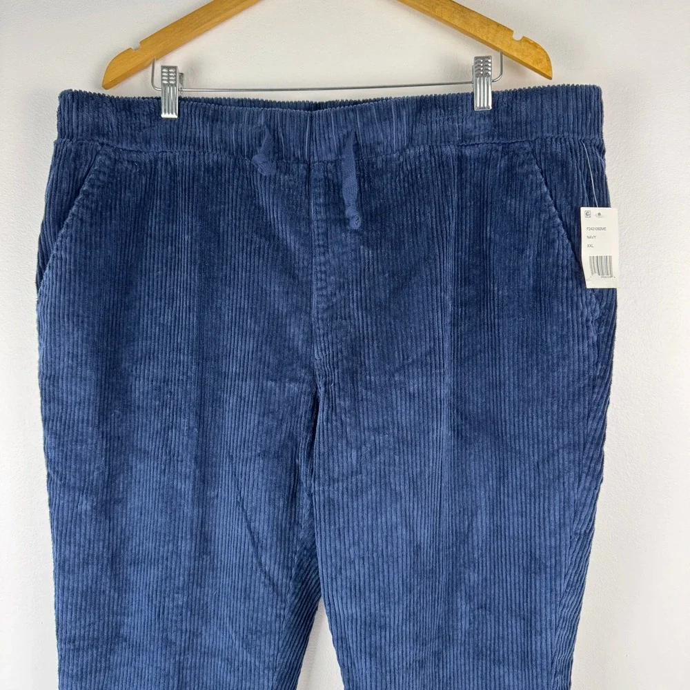 Weatherproof Vintage Mens Navy Blue Wide Corduroy Pants XXL F2421092ME New‎